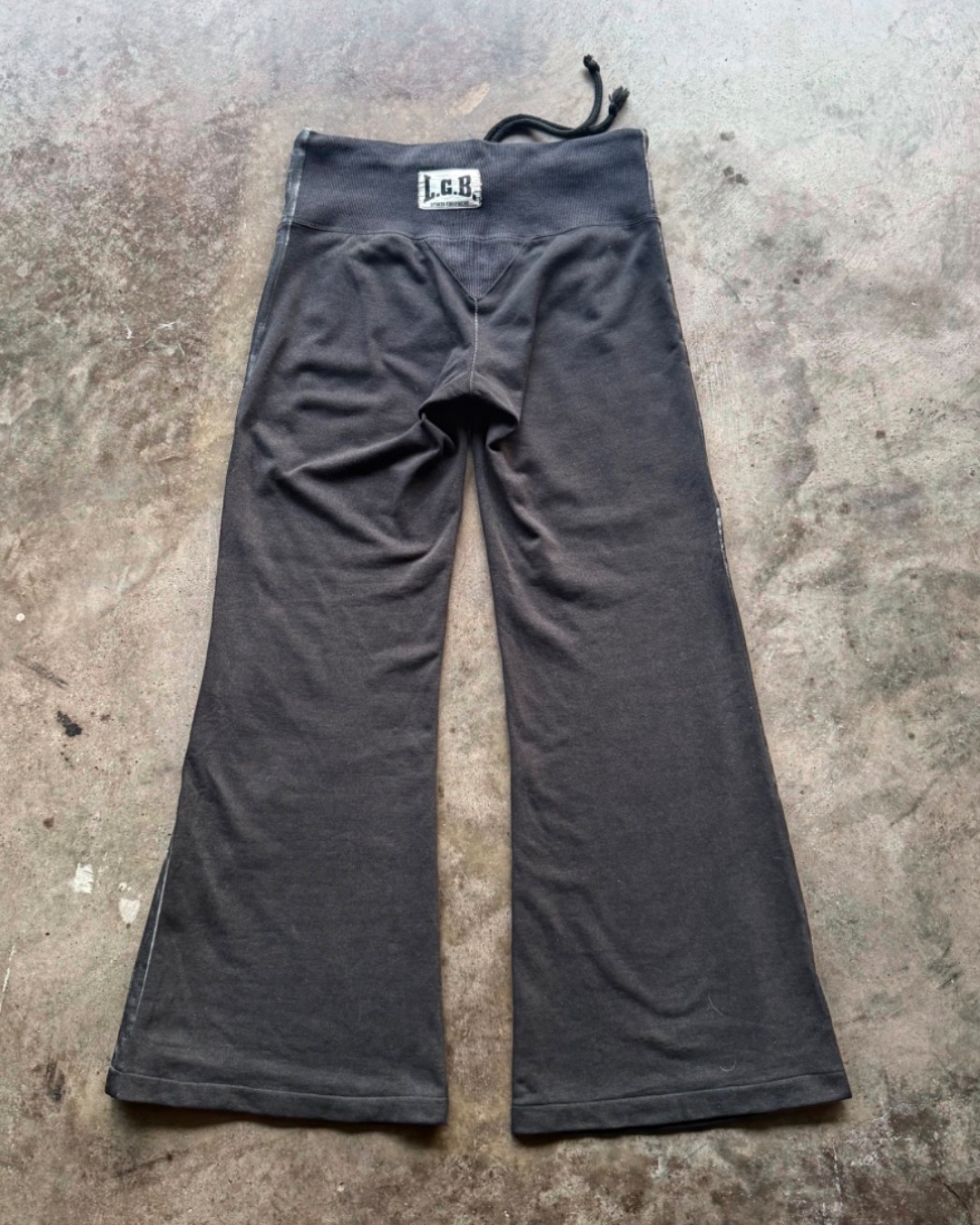 Le Grand Bleu Flared Boxer Sweats - Silver Coated | VOIDWARDROBE