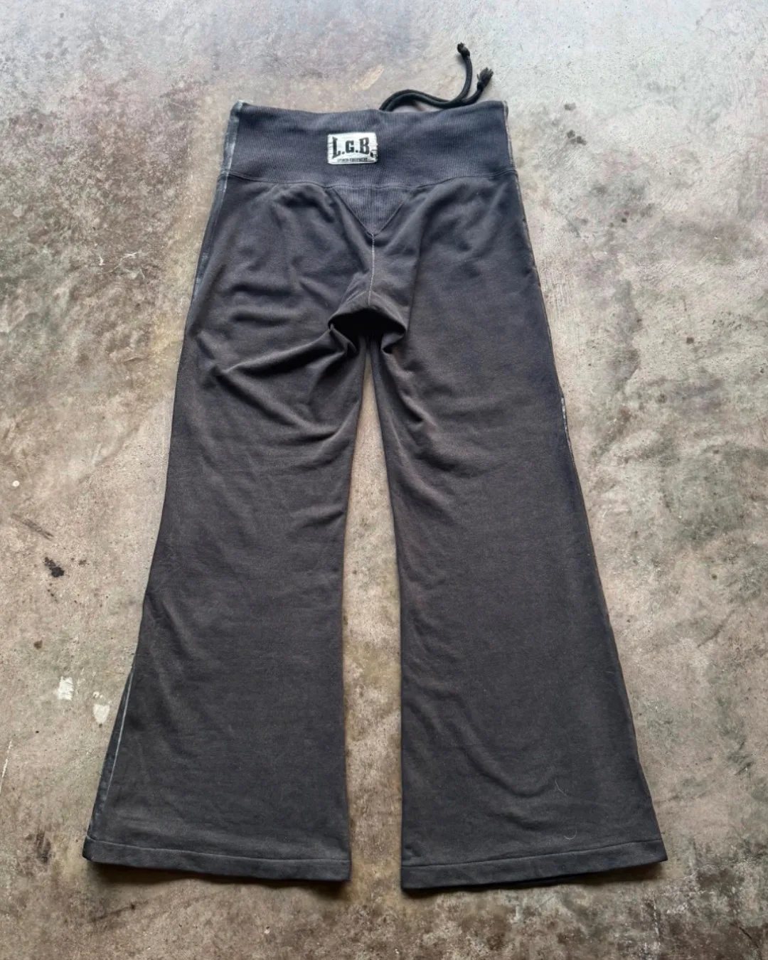 Le Grand Bleu (L.G.B.) Flared Boxer Sweats with Silver Coating — photo 2