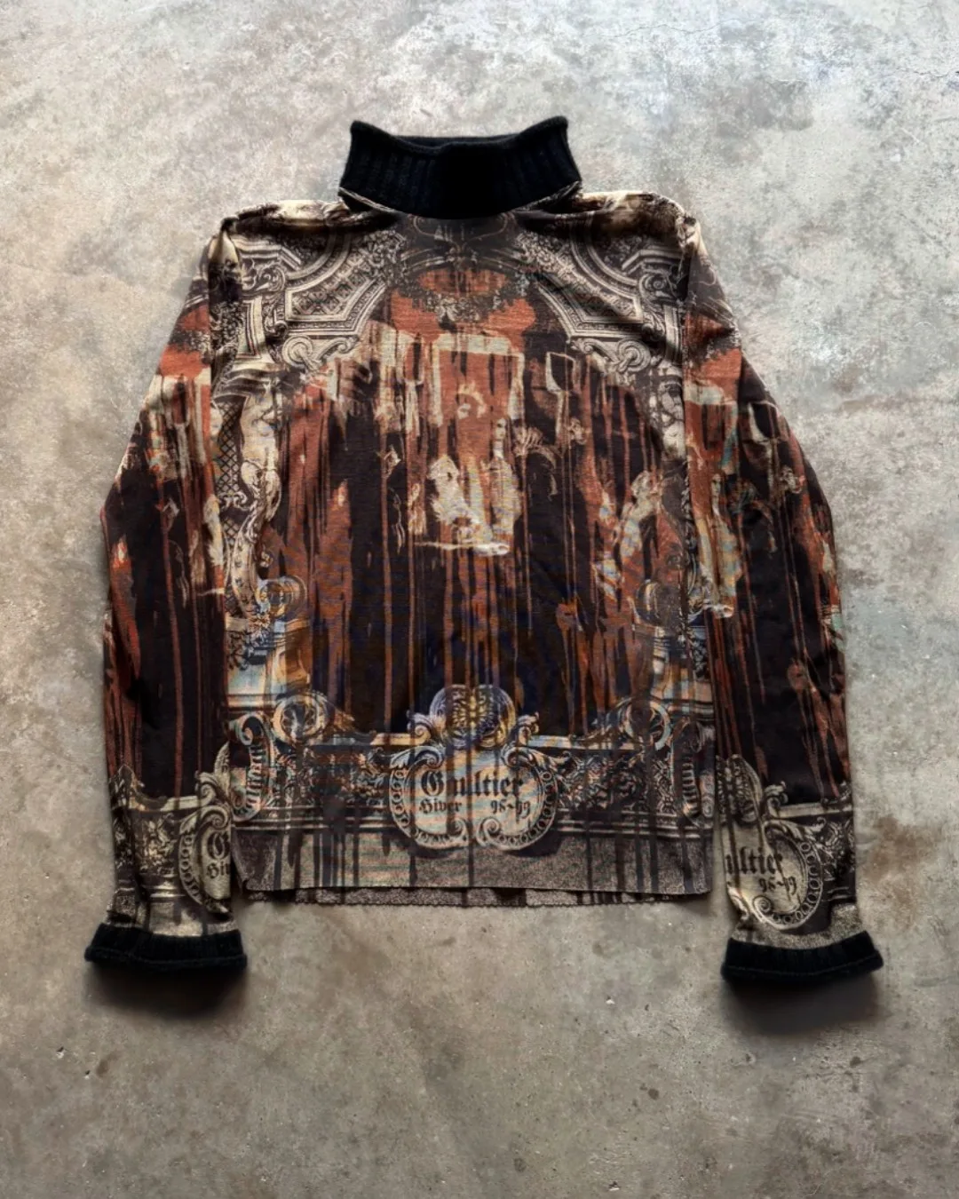 Jean Paul Gaultier AW98 Gothic Cathedral Mesh Top