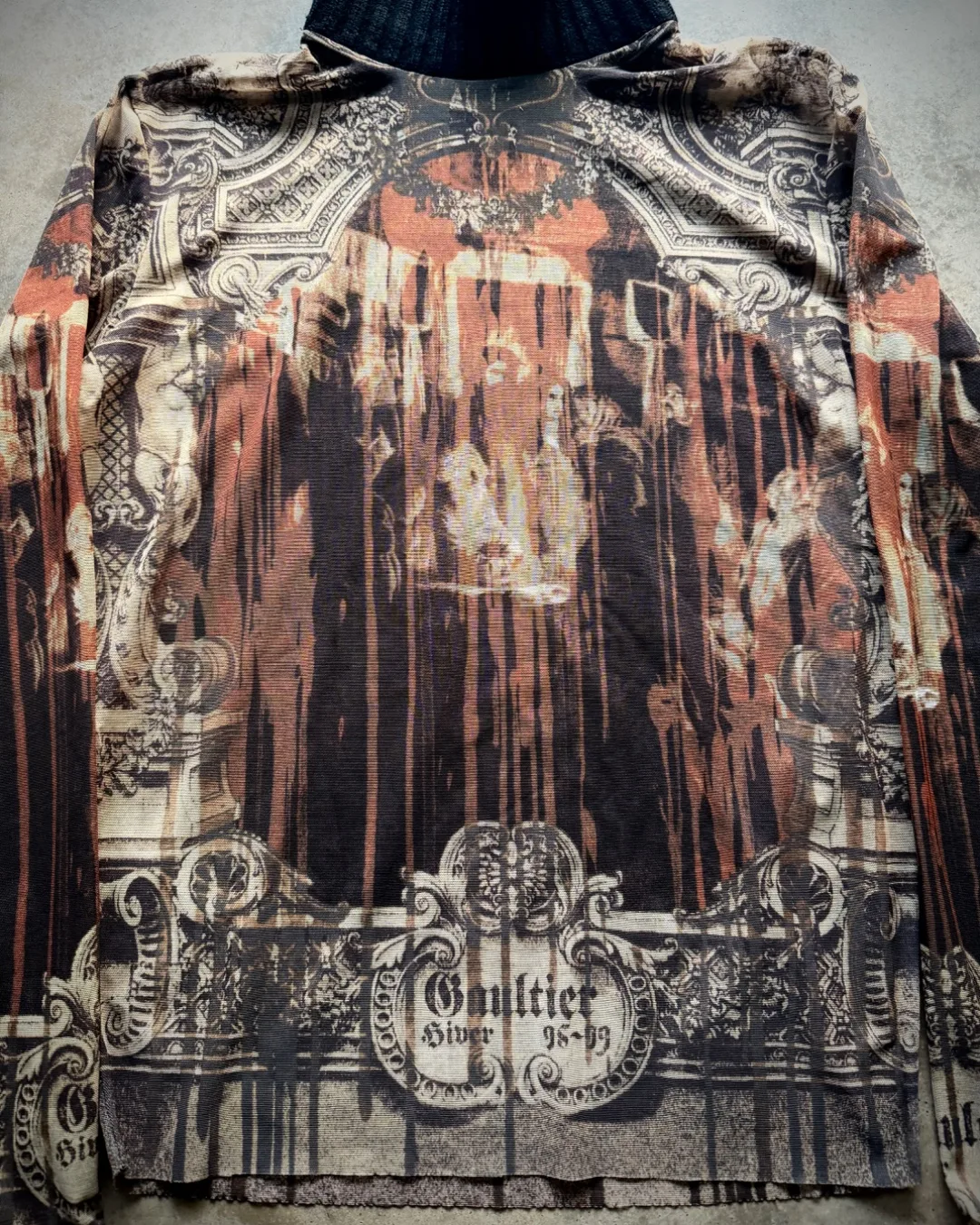 Jean Paul Gaultier AW98 Gothic Cathedral Mesh Top — photo 3