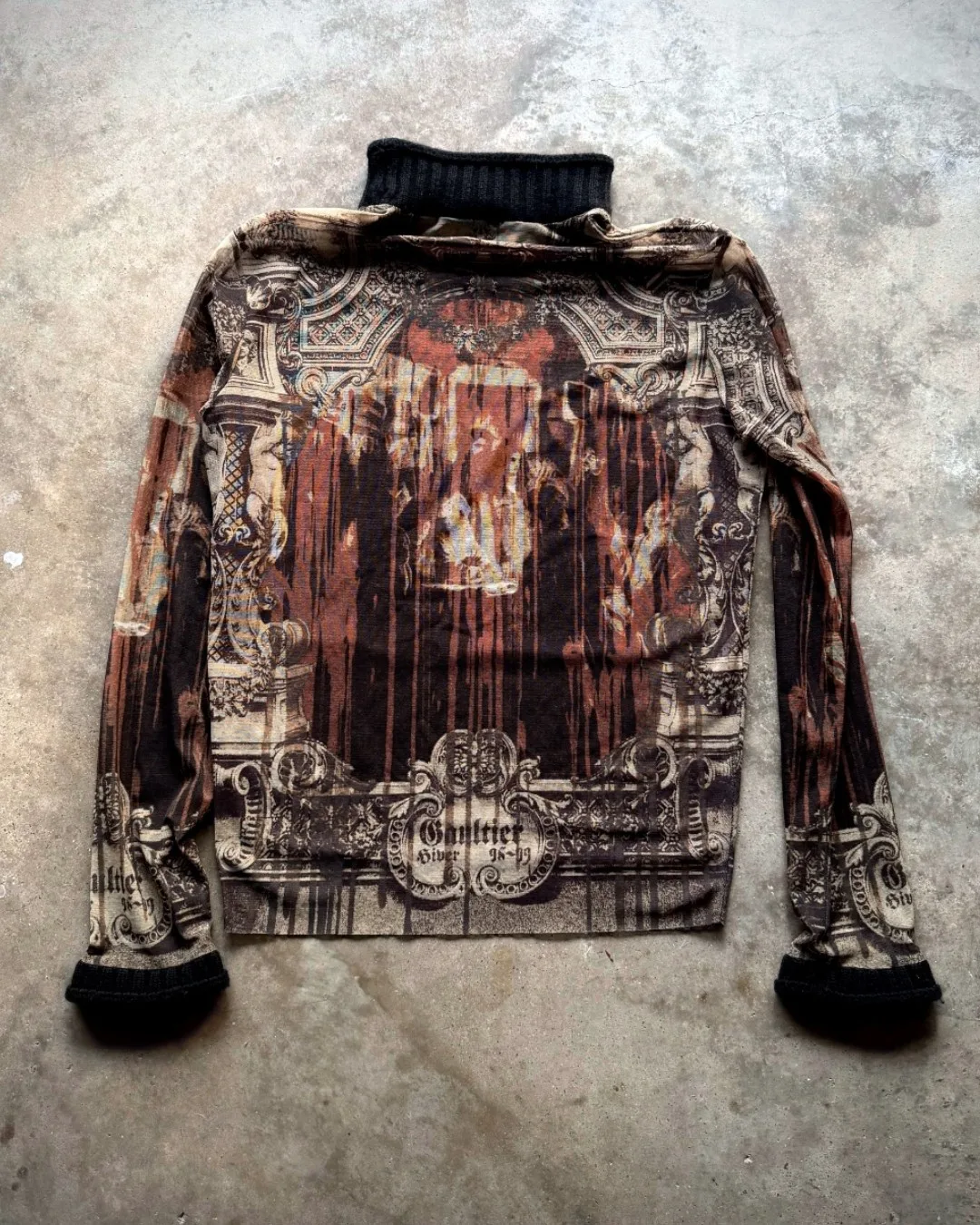 Jean Paul Gaultier AW98 Gothic Cathedral Mesh Top — photo 2